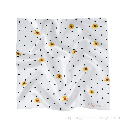 New arrival custom pure mulberry silk square scarf